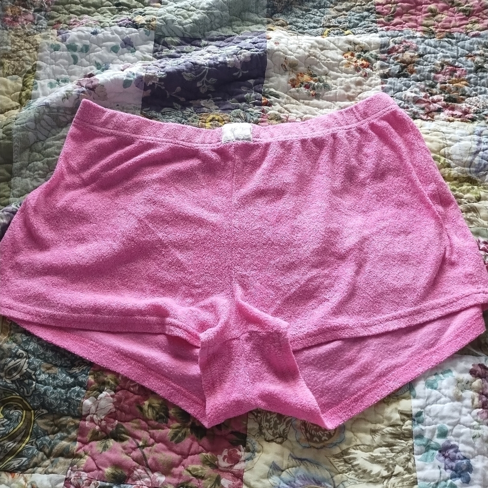 Juicy Couture Pink Terry Cloth Women's Lounge Shorts (#C-12)